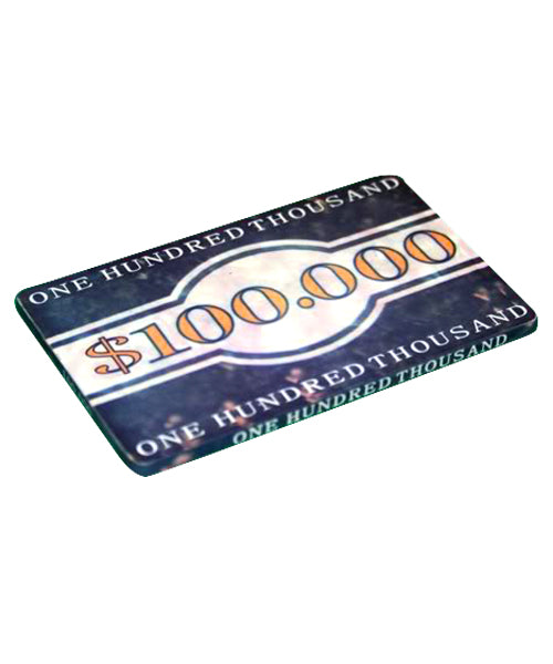 5PCS CERAMIC RECTANGULAR PLAQUES $100000 MRCpoker