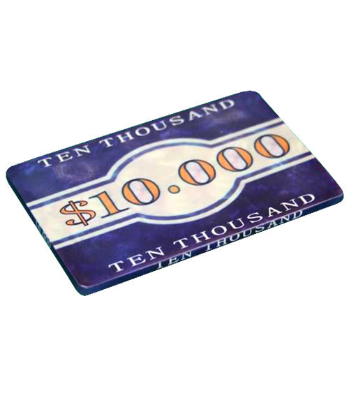 5PCS CERAMIC RECTANGULAR PLAQUES $10000 MRCpoker
