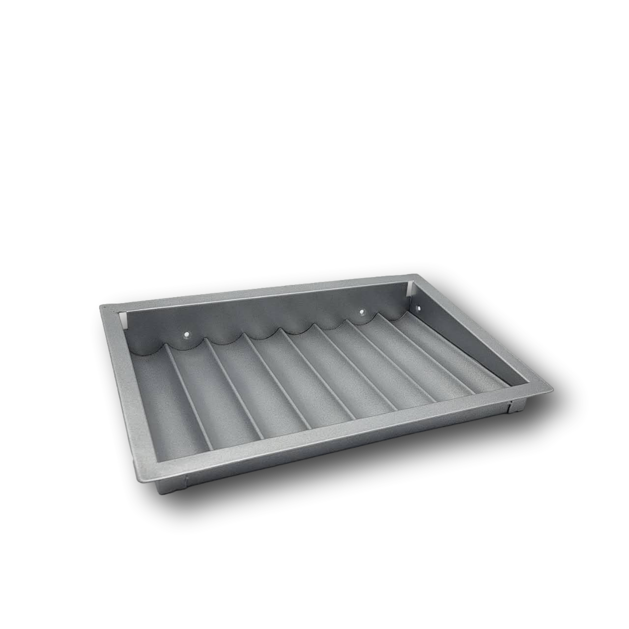 PROFESSIONAL METAL CASINO POKER CHIPS TRAY & LOCKING COVER - 8 ROW/ 480 CHIPS MRCpoker