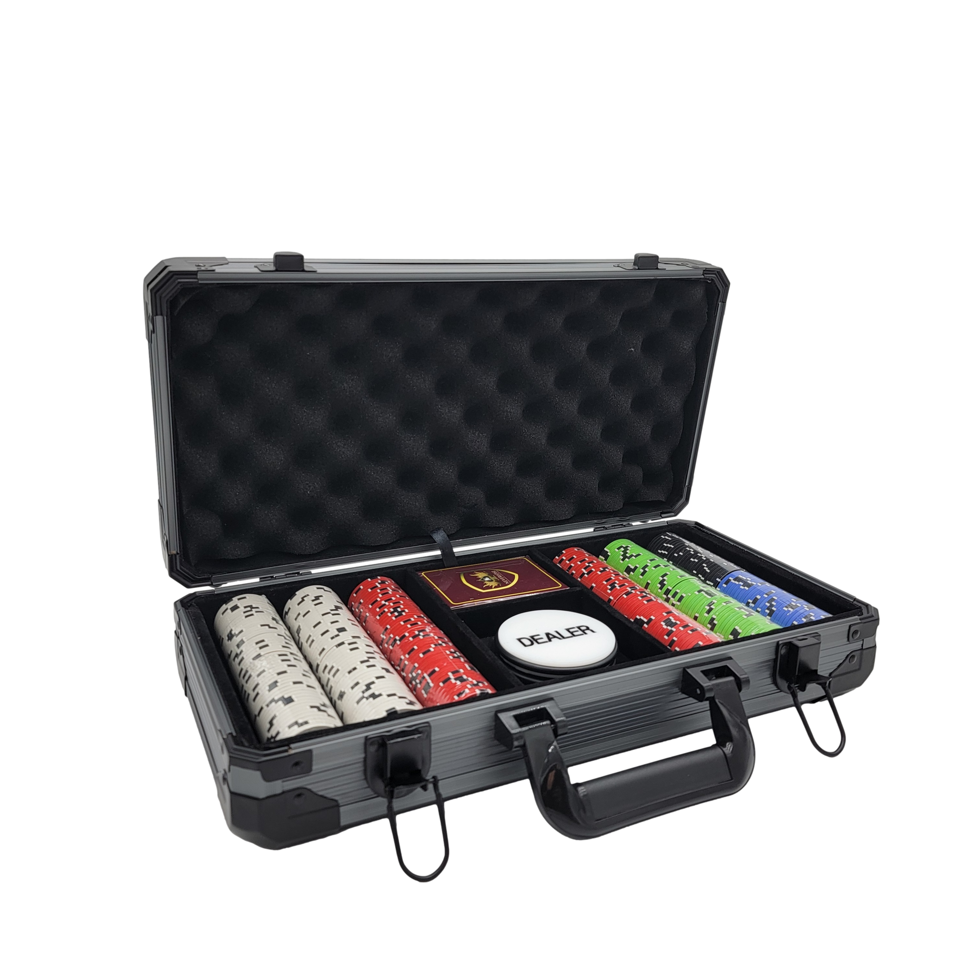 300 PCS 14g Prestige Pro Printing Poker Chips Set with Black Aluminum Case MRCpoker