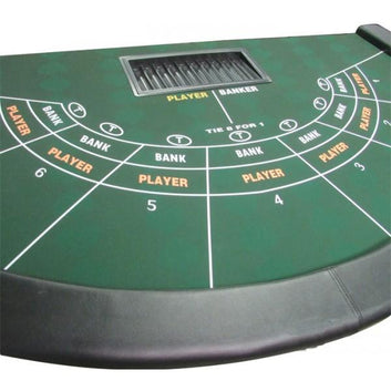 FULL SIZE MINI BACCARAT TABLE WITH DYE SUBLIMATED CASINO FELT MRCpoker