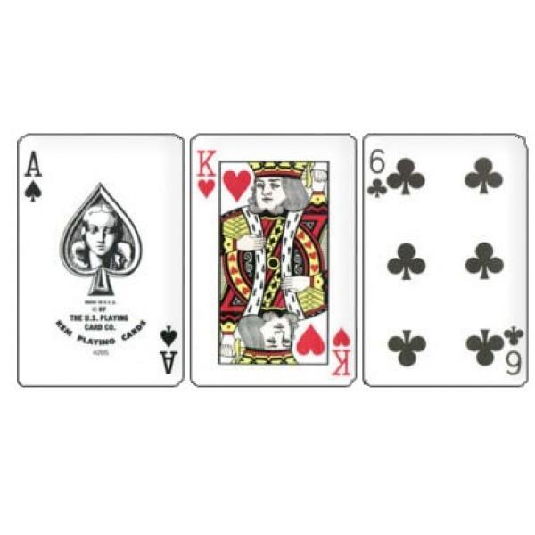 KEM ARROW RED/BLUE NARROW REGULAR PLASTIC PLAYING CARDS MRC Poker Store