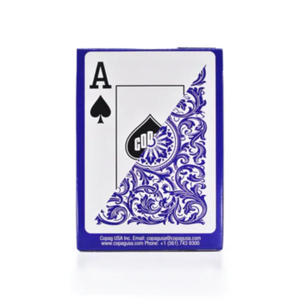 COPAG ELITE 100% PLASTIC PLAYING CARDS - POKER SIZE JUMBO INDEX PURPLE SINGLE DECK MRCpoker