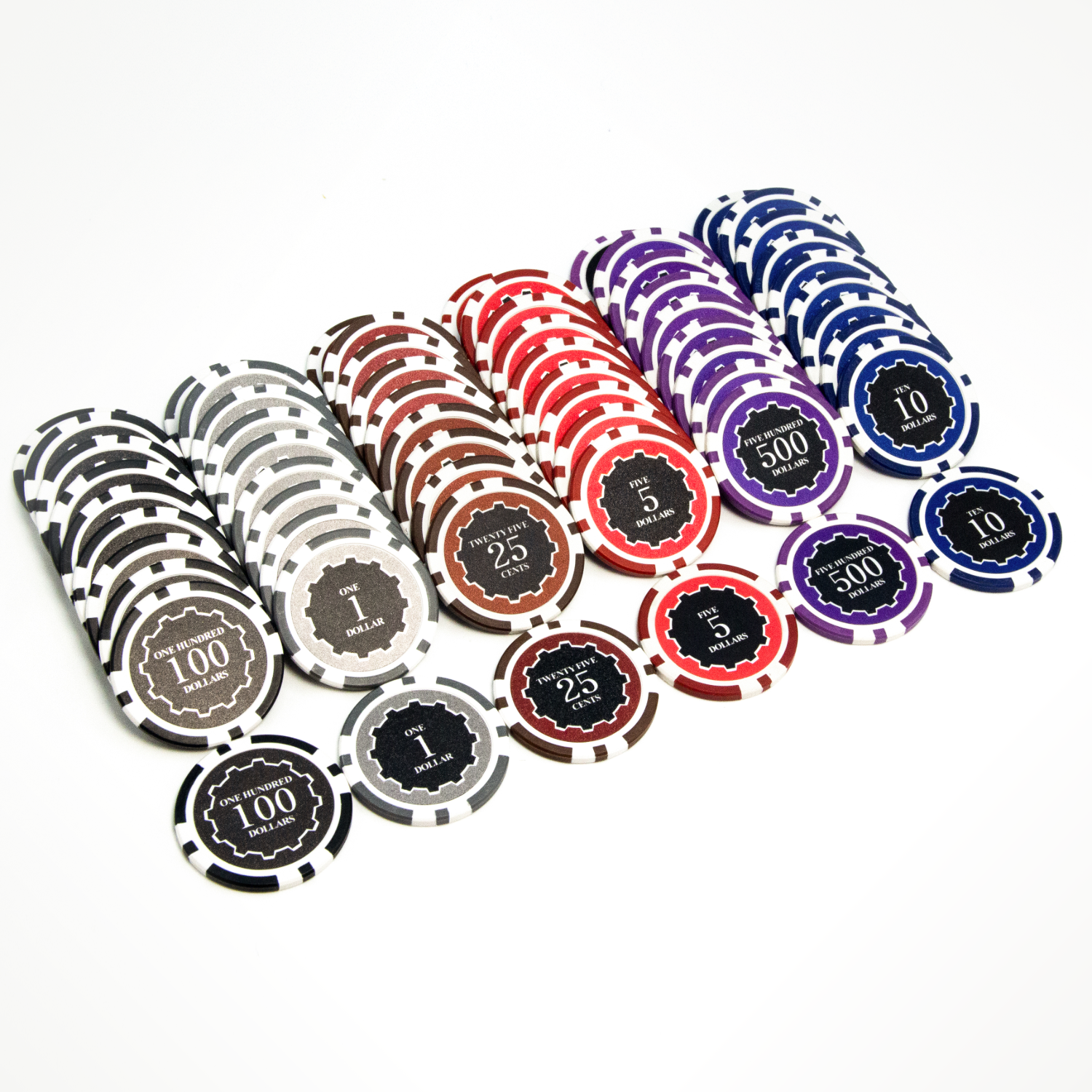 600 PCS 14g Eclipse Poker Chips Set with Acrylic Case and Chip Trays MRCpoker