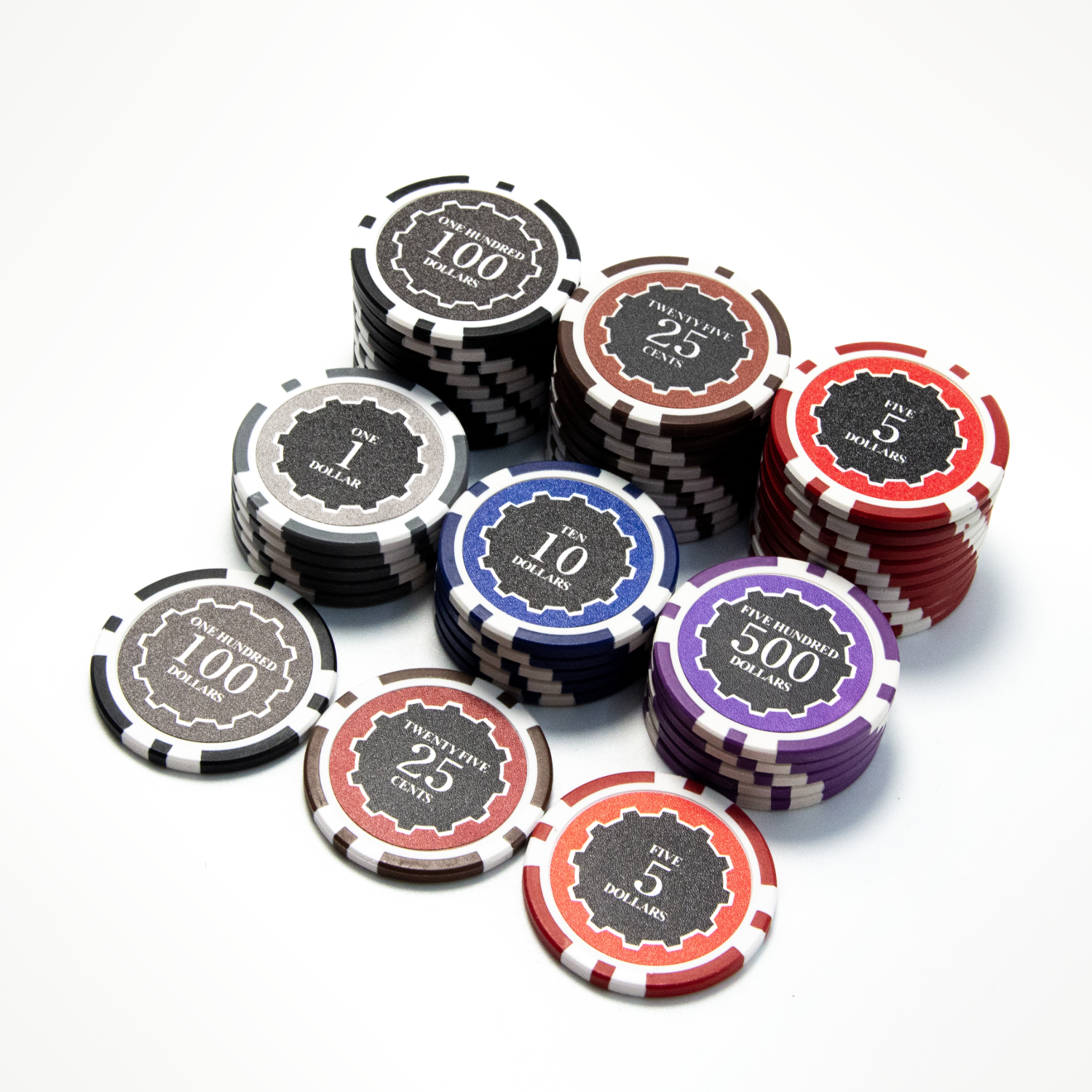 600 PCS 14g Eclipse Poker Chips Set with Acrylic Case and Chip Trays MRCpoker