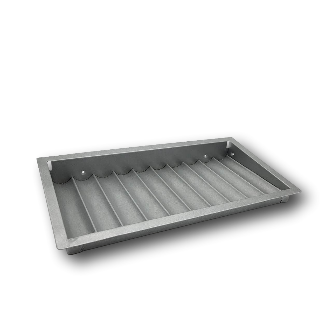 PROFESSIONAL METAL CASINO POKER CHIPS TRAY & LOCKING COVER - 10 ROW/ 600 CHIPS MRCpoker