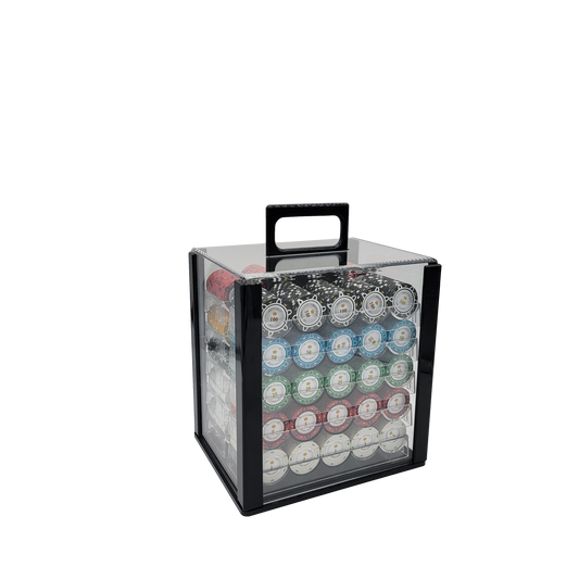 1000 PCS 14g Monte Carlo Poker Room Poker Set with Acrylic Case