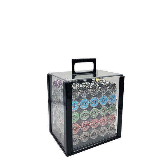 1000 PCS 14g Laser Graphic Ultimate Poker Set with Acrylic Case