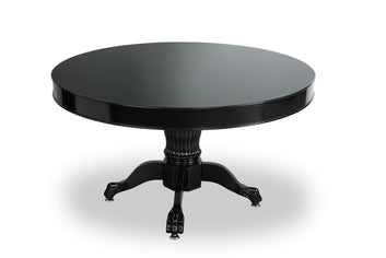 The Mystic 2-in-1 8-Player Round Poker/Dining Table - Black