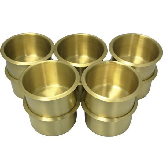 10PCS BRASS POKER TABLE CUP HOLDER JUMBO SIZE