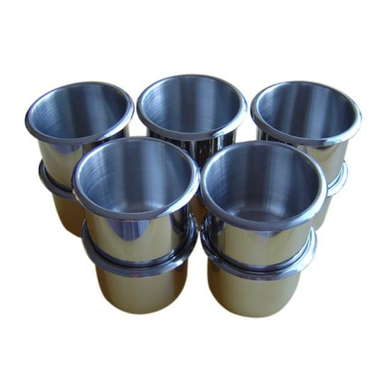 10PCS STAINLESS STEEL POKER TABLE CUP HOLDER REGULAR SIZE