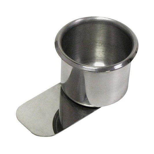 10PCS STAINLESS STEEL POKER TABLE SLIDE UNDER CUP HOLDER REGULAR SIZE