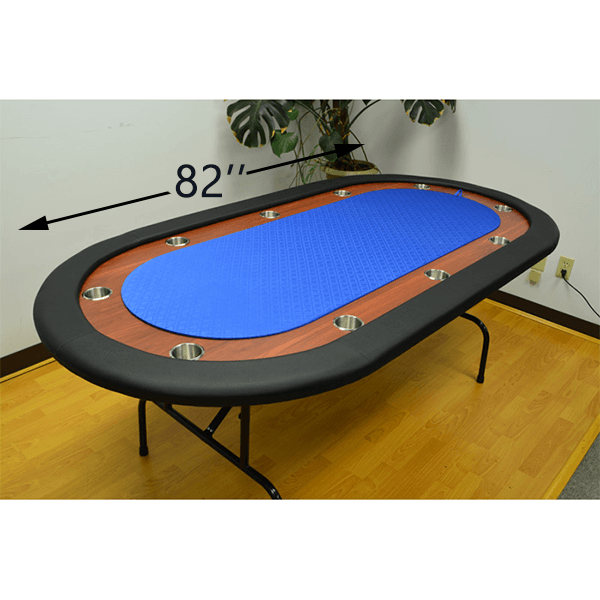 10 PLAYERS FOLDING LEGS POKER TABLE with dimension