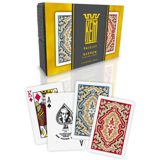 KEM PAISLEY NARROW REGULAR PLASTIC PLAYING CARDS