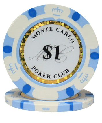 MONTE CARLO POKER CLUB POKER CHIP ROLLS