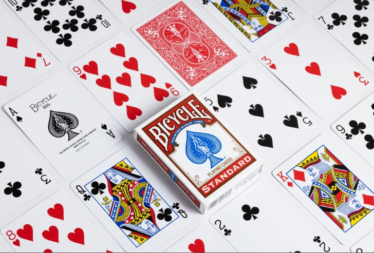 Shop Bicycle Plastic Coated Playing Cards - 24 Decks Red & Blue