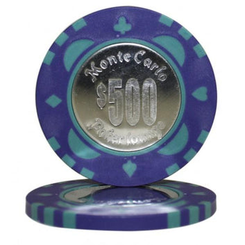 MONTE CARLO COIN INLAY POKER CHIP ROLLS MRCpoker