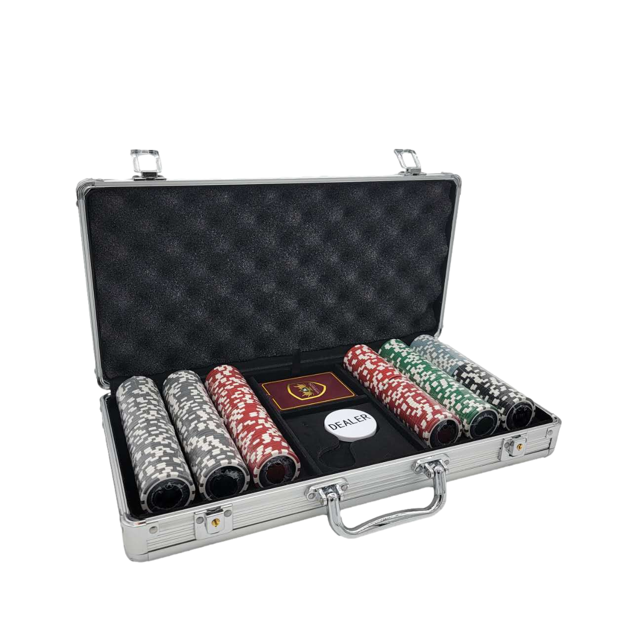 300PCS 14G LASER GRAPHIC ACE CASINO POKER CHIPS SET