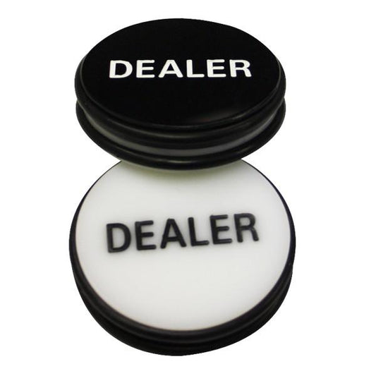 3 INCH DEALER PUCK ENGRAVED CASINO QUALITY