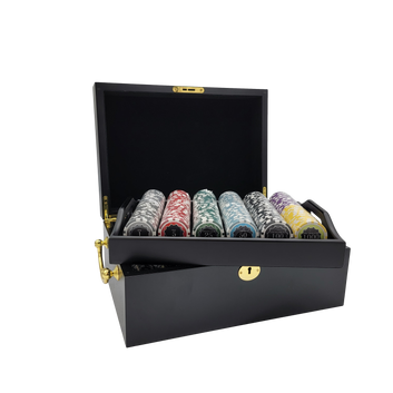 500 PCS 14g Eclipse Poker Set with Mahogany Case