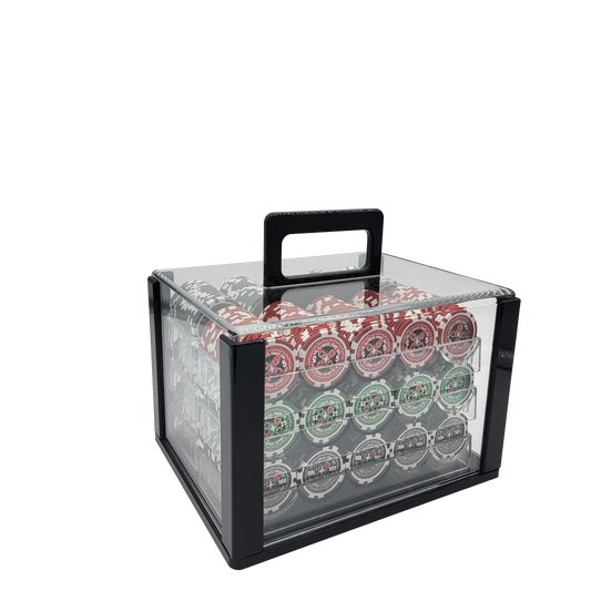 600 PCS 14g Laser Graphic Ultimate Poker Set with Acrylic Case