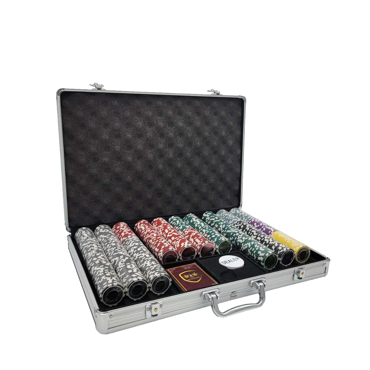 650PCS 14G LASER GRAPHIC LAS VEGAS POKER CHIPS SET