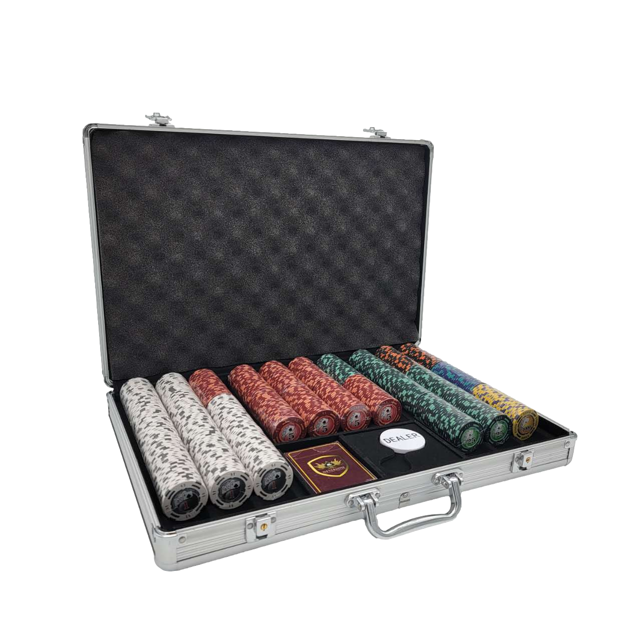 650PCS 14G PRESTIGE PRO PRINTING POKER CHIPS SET WITH ALUM CASE