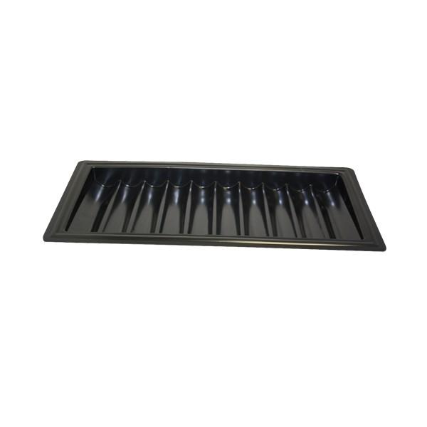 ABS BLACK POKER CHIP TRAY (10 ROW / 500 CHIP)