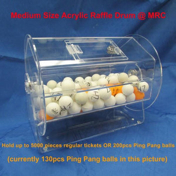 ACRYLIC RAFFLE DRUM - DELUXE (MEDIUM)