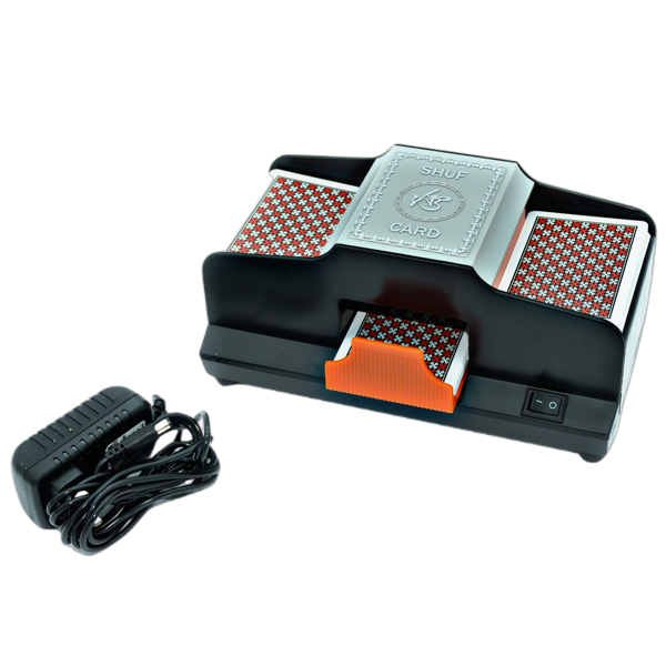 1 DECK AUTOMATIC CARD SHUFFLER PLUG OPERATE