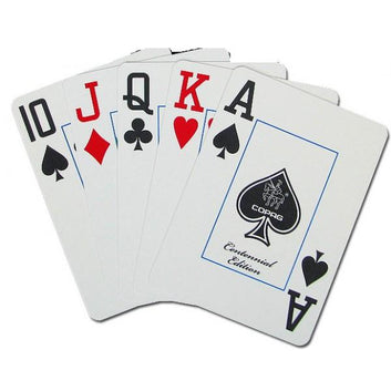 COPAG 1546 POKER SIZE RED/BLUE JUMBO INDEX PLASTIC PLAYING CARDS