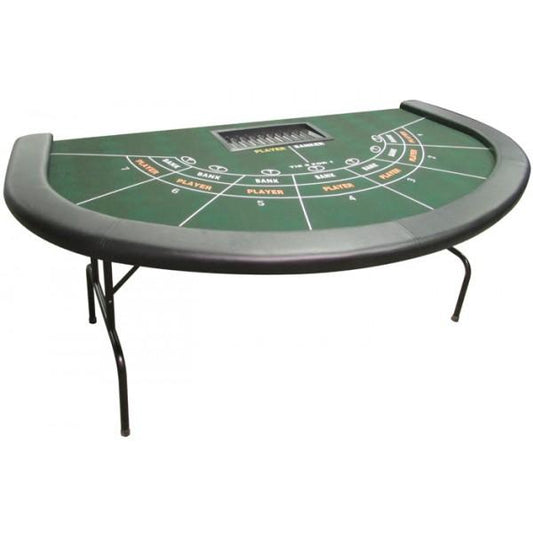 FULL SIZE MINI BACCARAT TABLE WITH DYE SUBLIMATED CASINO FELT