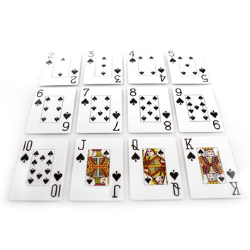 KEM ARROW BLACK/GOLD WIDE JUMBO PLASTIC PLAYING CARDS