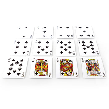 KEM ARROW BLACK/GOLD WIDE REGULAR PLASTIC PLAYING CARDS