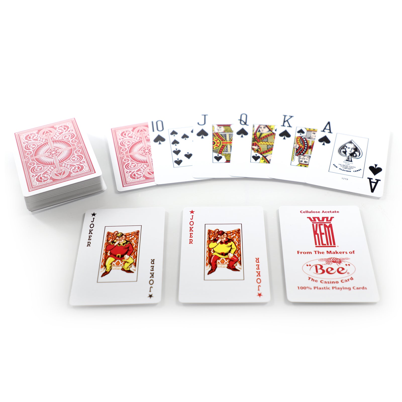 KEM Arrow Red/Blue Wide Jumbo Plastic Playing Cards | Shop Poker Cards