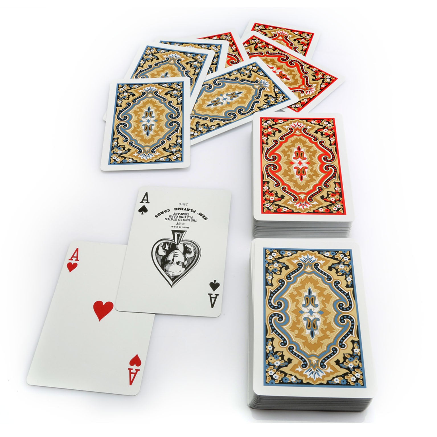 KEM PAISLEY NARROW REGULAR PLASTIC PLAYING CARDS MRCpoker