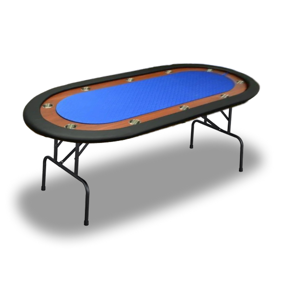 Maison Exclusive - Table de poker pliable 8 joueurs Bleu 108x108x75 cm | Leroy Merlin