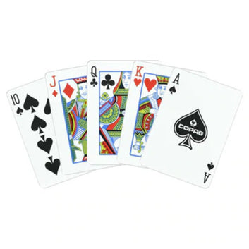 COPAG 1546 NEOTERIC 100% PLASTIC PLAYING CARDS - POKER SIZE REGULAR INDEX RED/GREEN DOUBLE DECK SET