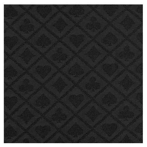 SUITED SPEED POKER TABLE CLOTH WATERPROOF - BLACK