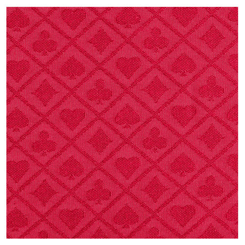 SUITED SPEED POKER TABLE CLOTH WATERPROOF - RED