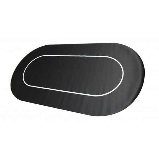 TEXAS HOLDEM RUBBER BACKED LAYOUT - BLACK