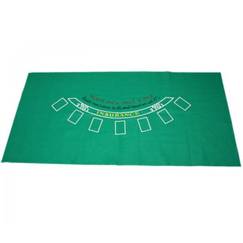 TEXAS HOLD'EM AND BLACKJACK 2 SIDED LAYOUT