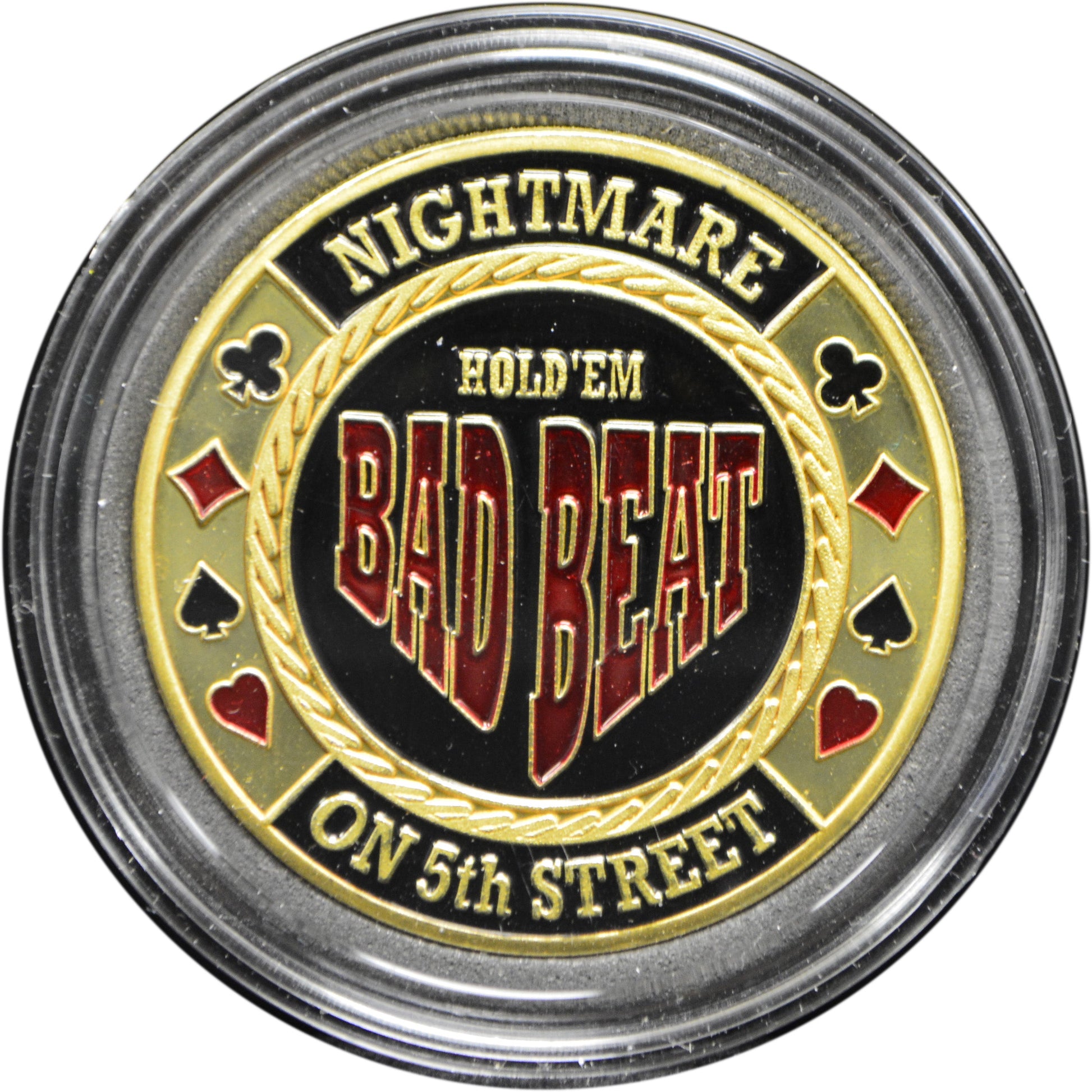 BAD BEAT Brass Coin