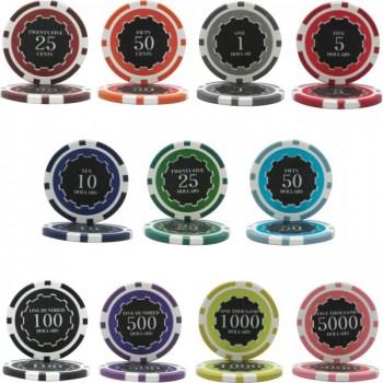 500 PCS 14g Eclipse Poker Set with High Gloss Case