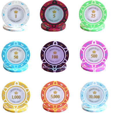 MONTE CARLO POKER ROOM POKER CHIP ROLLS