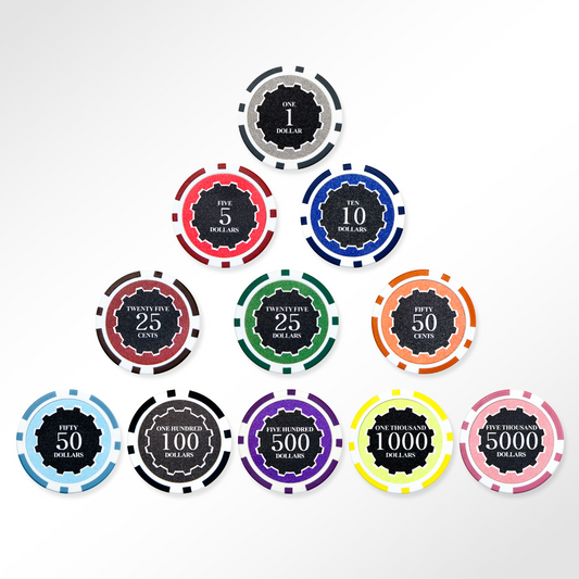 POKER CHIPS SAMPLE SET 11PCS Eclipse Poker Chips Set