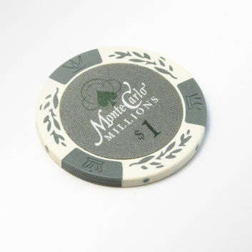 POKER CHIPS SAMPLE SET 9PCS MONTE CARLO MILLIONS CHIPS