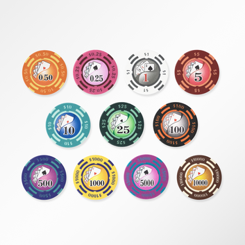 YIN YANG POKER CHIP ROLLS